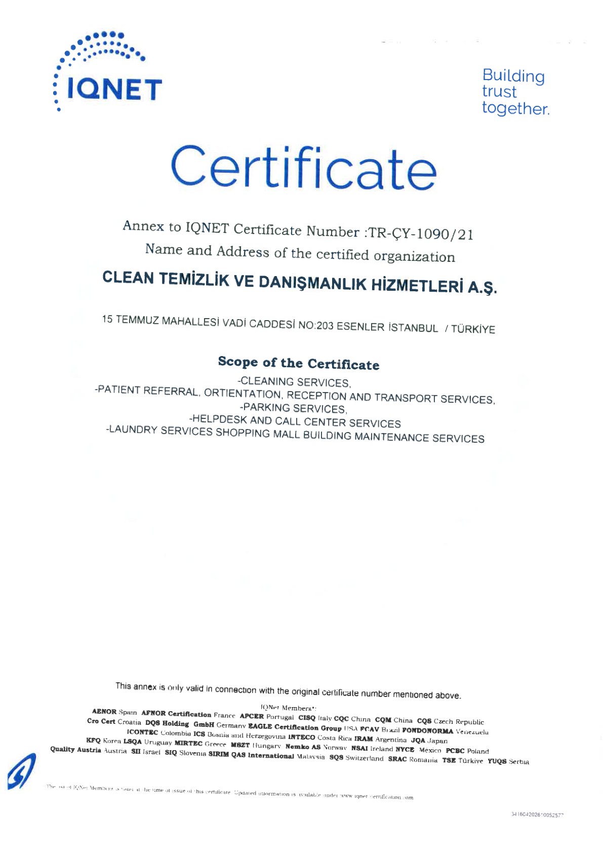 TS EN ISO 14001:2015 — Sertifika detay sayfası 4.